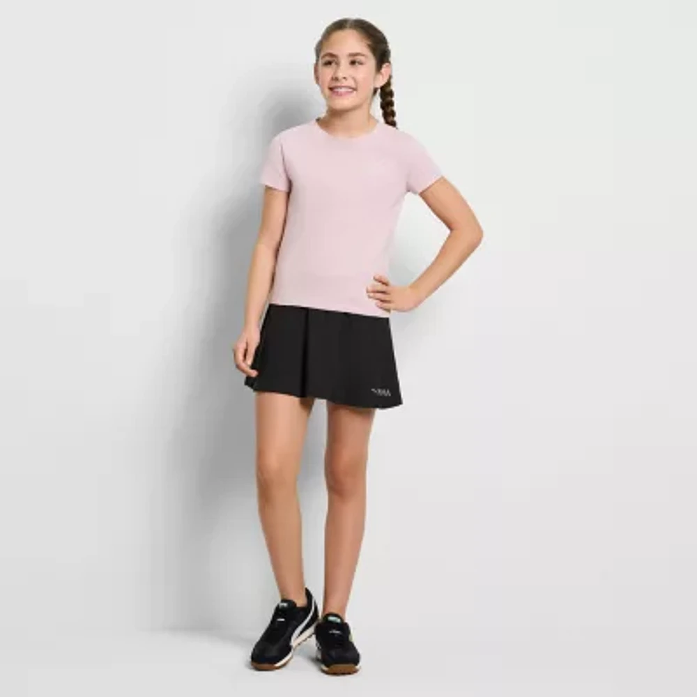 PUMA Big Girls Crew Neck Short Sleeve Graphic T-Shirt