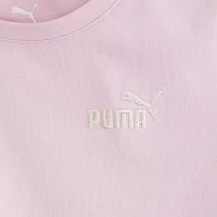 PUMA Big Girls Crew Neck Short Sleeve Graphic T-Shirt