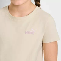 PUMA Big Girls Crew Neck Short Sleeve Graphic T-Shirt