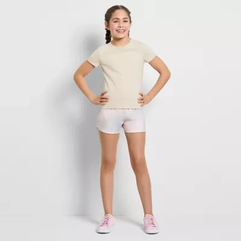 PUMA Big Girls Crew Neck Short Sleeve Graphic T-Shirt