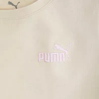 PUMA Big Girls Crew Neck Short Sleeve Graphic T-Shirt