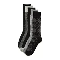 Stafford Casual Dress 5 Pair Crew Socks Mens