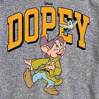 Mens Short Sleeve Snow White Dopey Graphic T-Shirt