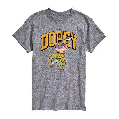 Mens Short Sleeve Snow White Dopey Graphic T-Shirt