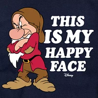 Mens Short Sleeve Snow White Grumpy Graphic T-Shirt