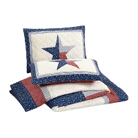 Modern Heirloom Texas Lone Star 3-pc. Reversible Quilt Set