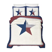 Modern Heirloom Texas Lone Star 3-pc. Reversible Quilt Set