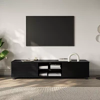 Hollywood TV Stand with Pillar Legs