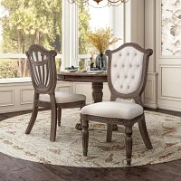 Seven Oaks 2-pc. Upholstered Tufted Dining Chair