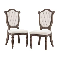 Seven Oaks 2-pc. Upholstered Tufted Dining Chair