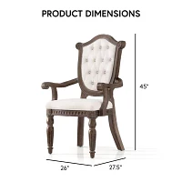 2-pc. Upholstered Tufted Dining Chair