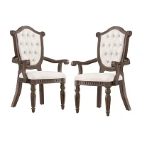 2-pc. Upholstered Tufted Dining Chair