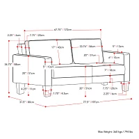 Georgia Track-Arm Sofa