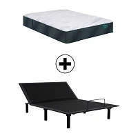 Beautyrest Harmony Cypress Bay 13.25" Medium Tight Top - Mattress + Adjustable Base