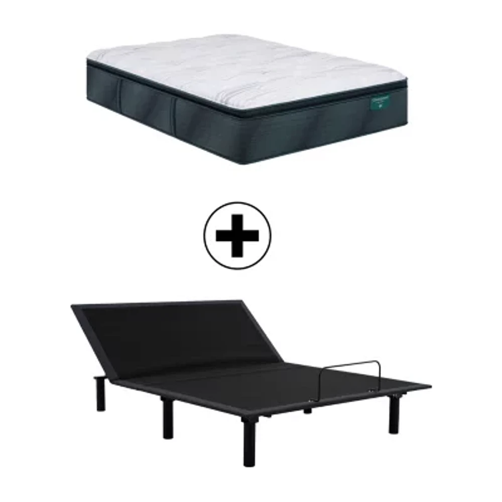 Beautyrest Harmony Cypress Bay 14.75" Plush Pillow Top - Mattress + Adjustable Base
