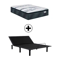 Beautyrest Harmony Lux Coral Island 15.75" Plush Pillow Top - Mattress + Adjustable Base