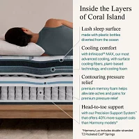 Beautyrest Harmony Lux Coral Island 15.75" Plush Pillow Top - Mattress + Adjustable Base