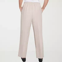 Alfred Dunner Kensington Garden Womens Mid Rise Straight Pull-On Pants