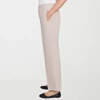 Alfred Dunner Kensington Garden Womens Mid Rise Straight Pull-On Pants