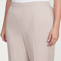 Alfred Dunner Kensington Garden Womens Mid Rise Straight Pull-On Pants