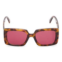BCBGeneration Oversized Square Tortoise Womens UV Protection Square Sunglasses