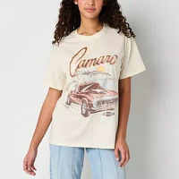 New World Juniors Chevrolet Camero Boyfriend Tee Womens Crew Neck Short Sleeve Graphic T-Shirt