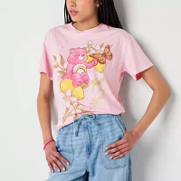 New World Juniors Womens Crew Neck Short Sleeve Care Bears Graphic T-Shirt