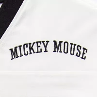 Football Womens V Neck Mickey and Friends Jersey Juniors