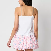Cinnamaroll Lace Womens Juniors V Neck Sleeveless Tank Top