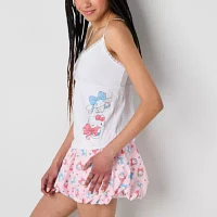 Cinnamaroll Lace Womens Juniors V Neck Sleeveless Tank Top
