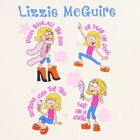 Juniors Lizzie Mcguire Oversized Tee Womens Crew Neck Short Sleeve Graphic T-Shirt