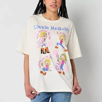 Juniors Lizzie Mcguire Oversized Tee Womens Crew Neck Short Sleeve Graphic T-Shirt