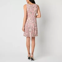 Perceptions Womens Floral Lace Jacket Dress