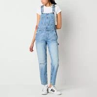 Arizona Sleeveless Womens Overalls-Juniors