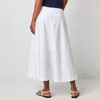 Worthington Womens Long Full Skirt