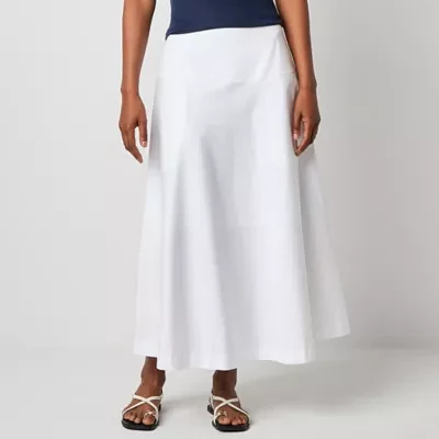 Worthington Womens Long Full Skirt