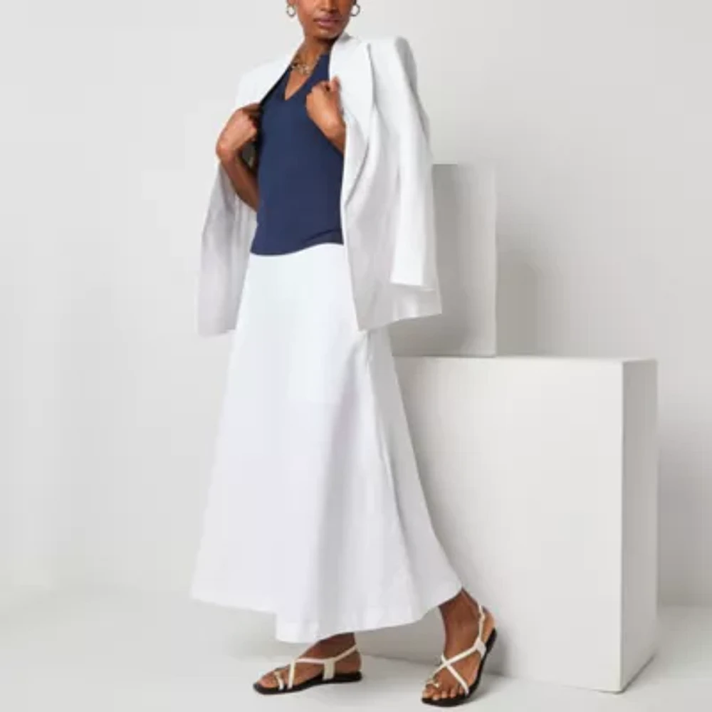 Worthington Womens Long Full Skirt