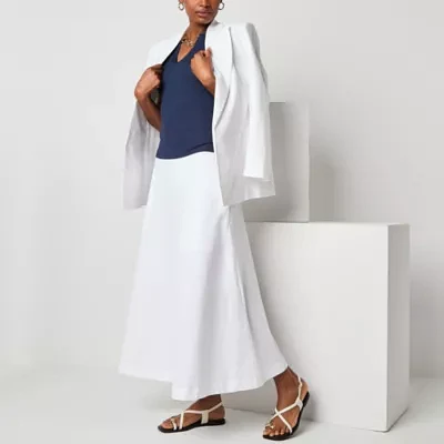 Worthington Womens Long Full Skirt