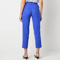 Worthington Womens Slim Fit Ankle Pant