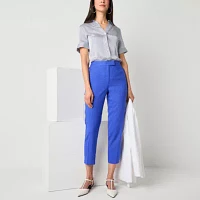 Worthington Womens Slim Fit Ankle Pant