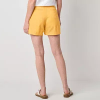 St. John's Bay Womens Mid Rise Chino Short