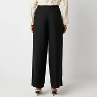 Worthington Womens Regular Fit Wide Leg Trouser