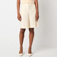 Worthington Womens Mid Rise Bermuda Short