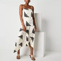 Worthington Womens Sleeveless Maxi Dress