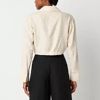 Worthington Womens Long Sleeve Blouse