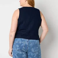 Liz Claiborne Plus Womens Vest