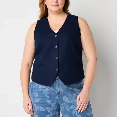 Liz Claiborne Plus Womens Vest