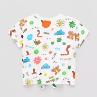 Okie Dokie X Matthew Langille Toddler Girls Crew Neck Short Sleeve Graphic T-Shirt