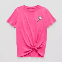 Thereabouts x Matthew Langille Little & Big Girls Crew Neck Short Sleeve Graphic T-Shirt