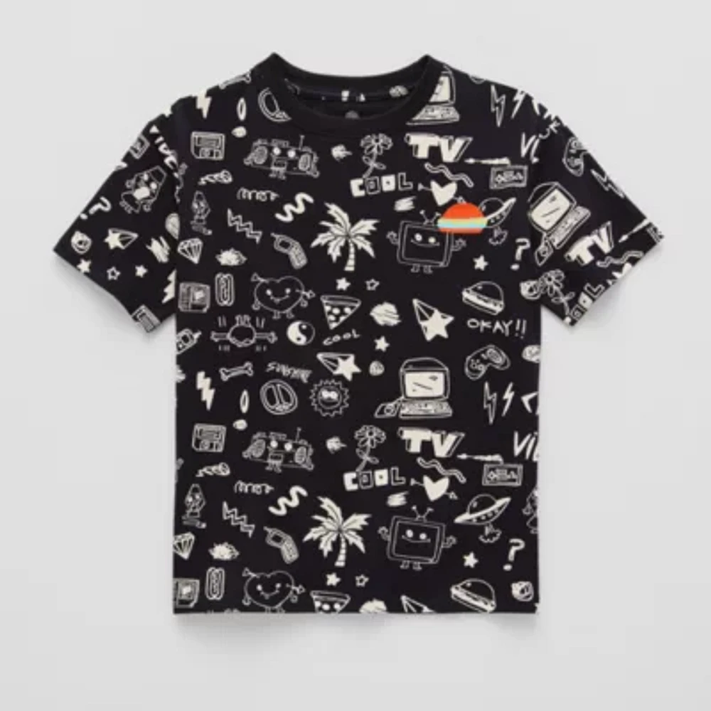 Thereabouts x Matthew Langille Little & Big Boys Crew Neck Short Sleeve Graphic T-Shirt